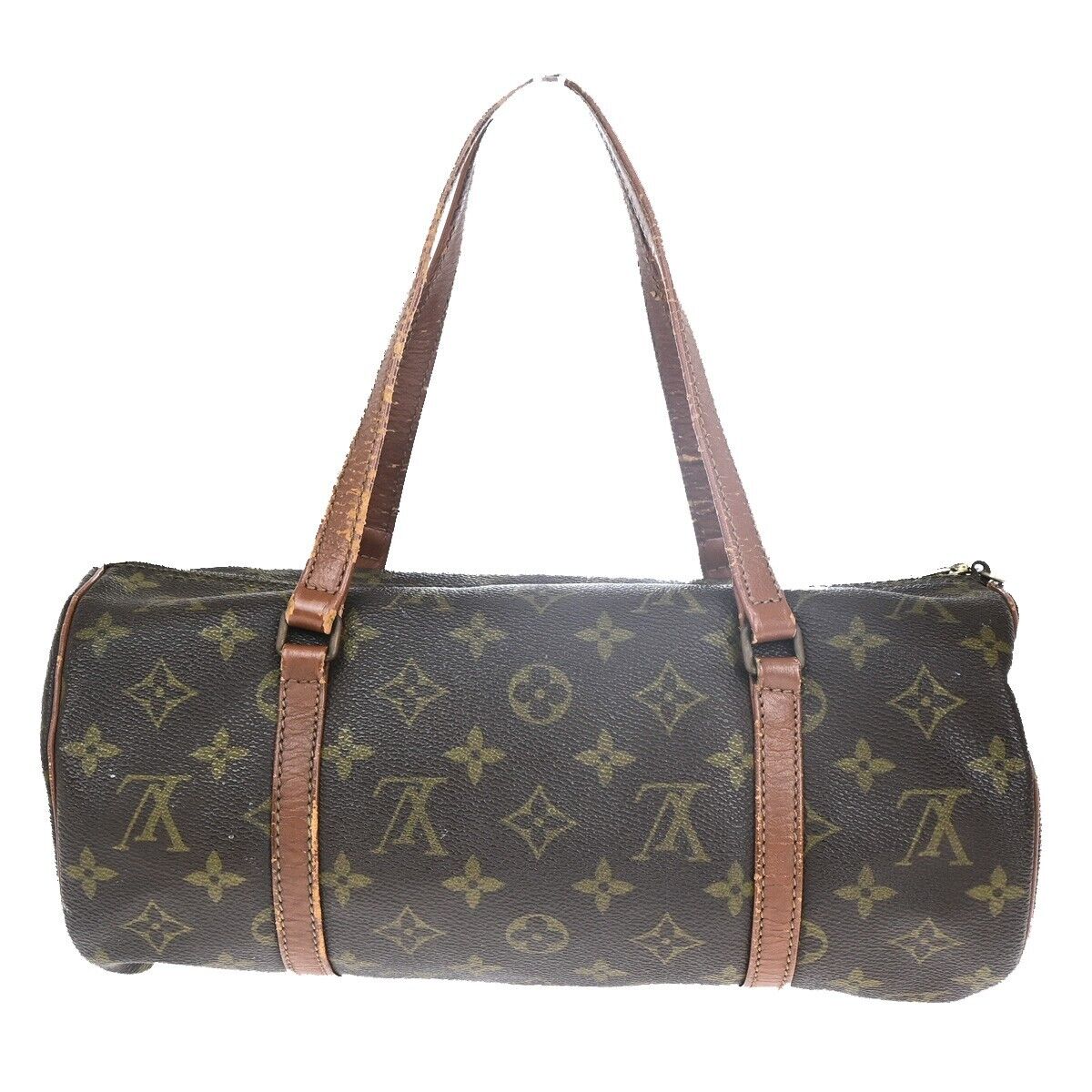 LOUIS VUITTON Logo PAPILLON 30 Hand Bag Monogram Leather Brown M51365 66HC021