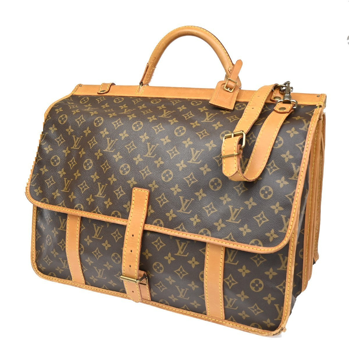 LOUIS VUITTON LV Sac Kleber Shoulder Bag Monogram Leather Brown M58122 76KC406