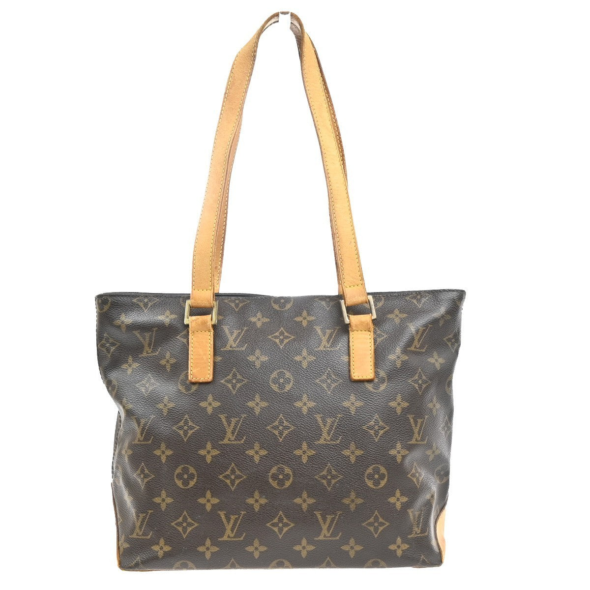 LOUIS VUITTON Cabas Piano Shoulder Bag Monogram Leather Brown M51148 34MA377