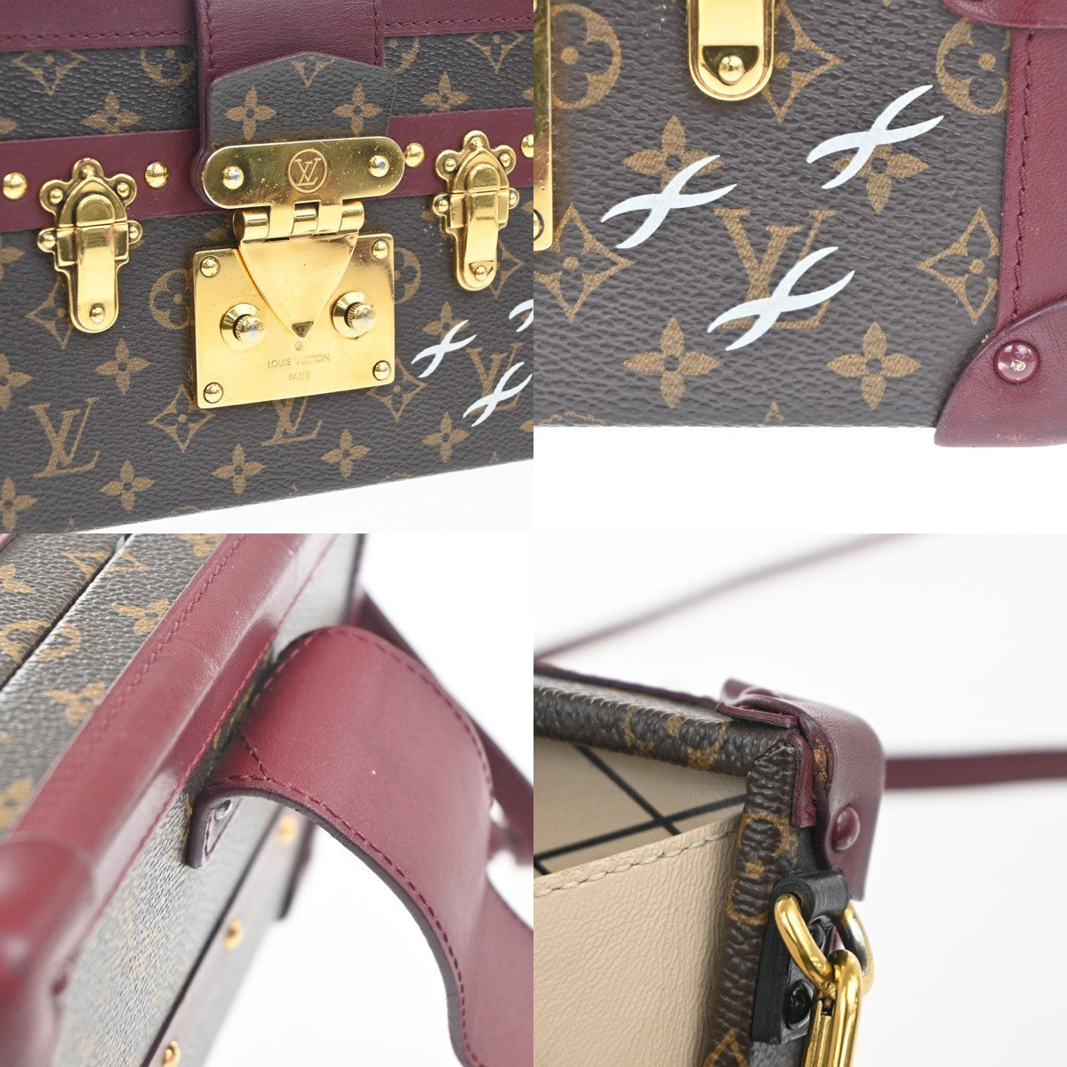 LOUIS VUITTON Petite Malle Shoulder Bag Monogram Leather France M45943 631RL785