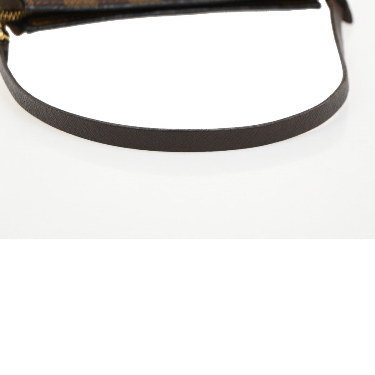 LOUIS VUITTON Trousse Makeup Hand Bag Damier Ebene Leather Brown N51982 83ZA294