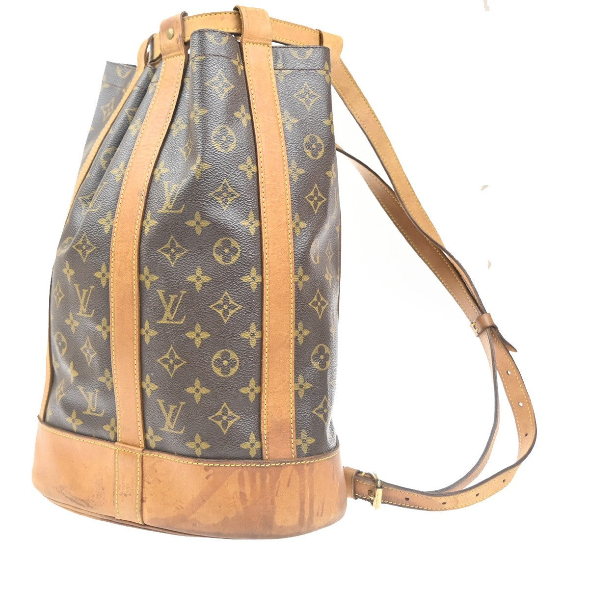 LOUIS VUITTON LV Randonnee PM Shoulder Bag Monogram Leather Brown M42243 35MA524