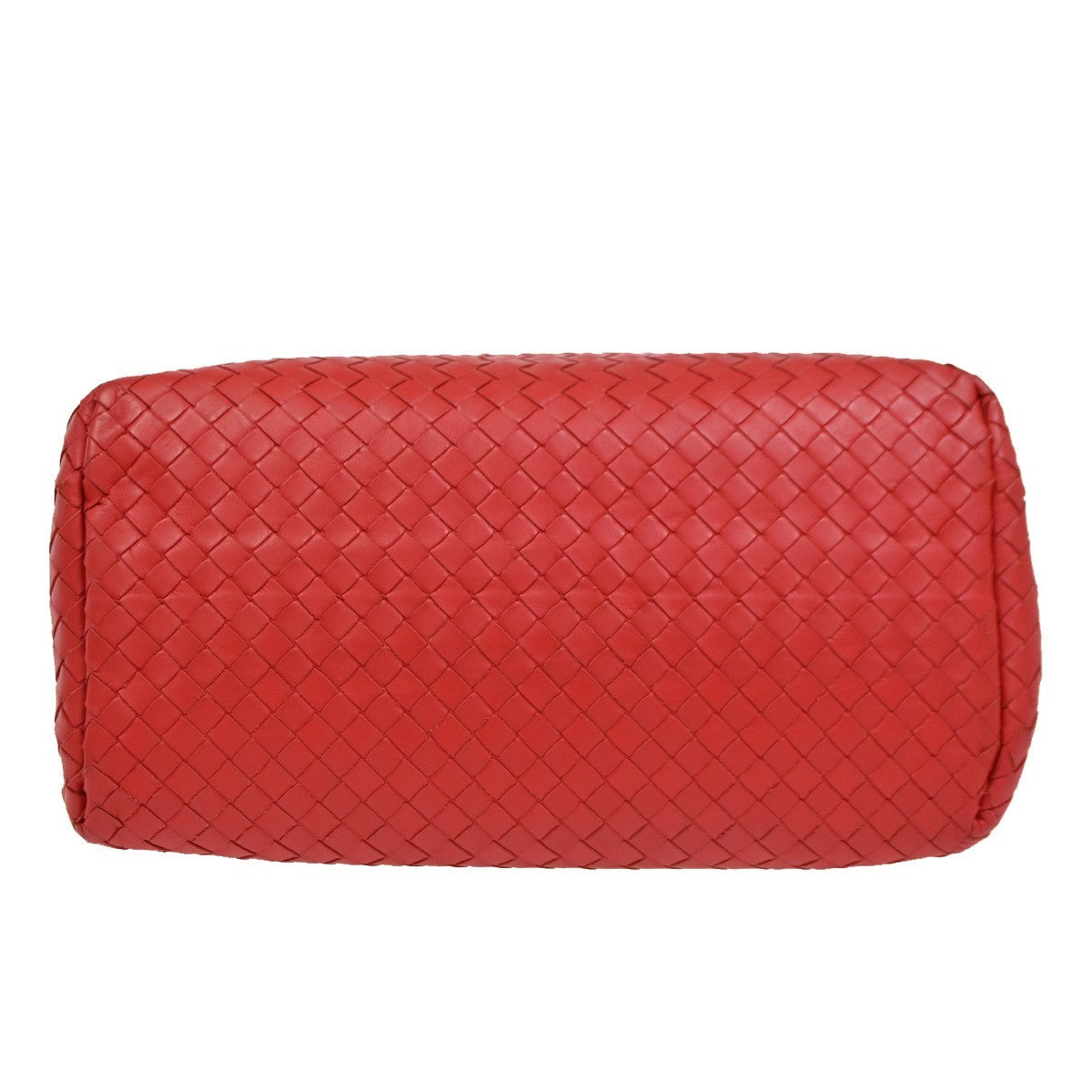 BOTTEGA VENETA Intrecciato Roma 2Way Shoulder Bag Nappa Leather Red 50RL604