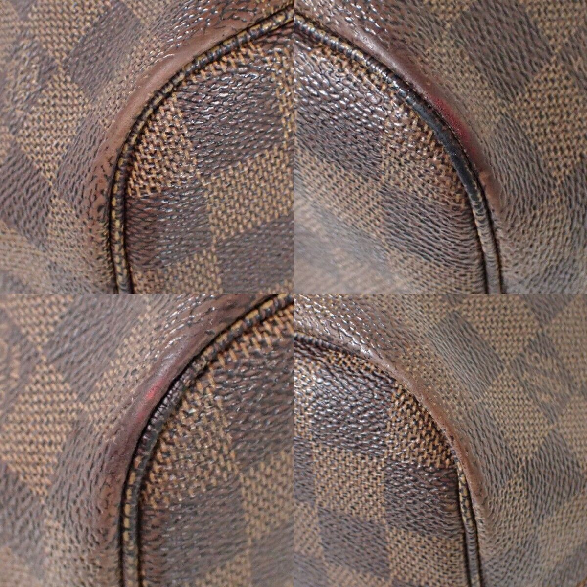 LOUIS VUITTON Neverfull MM Shoulder Bag Damier Ebene Leather BN N41358 686RH759