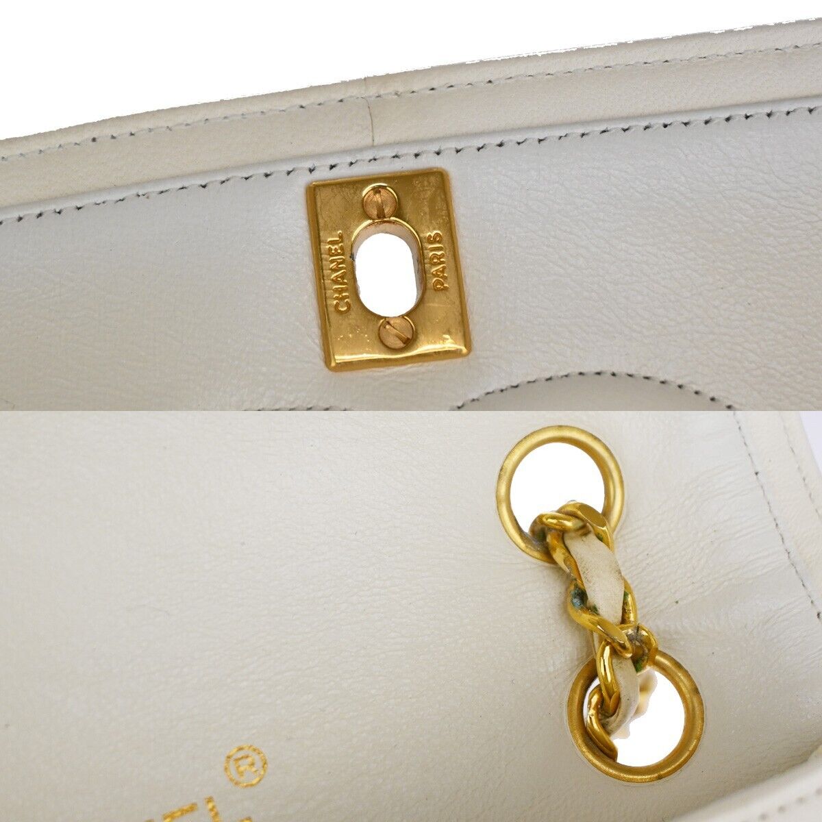 CHANEL CC Matelasse Full Flap Chain Shoulder Bag Leather WE GHW Vintage 617RJ464