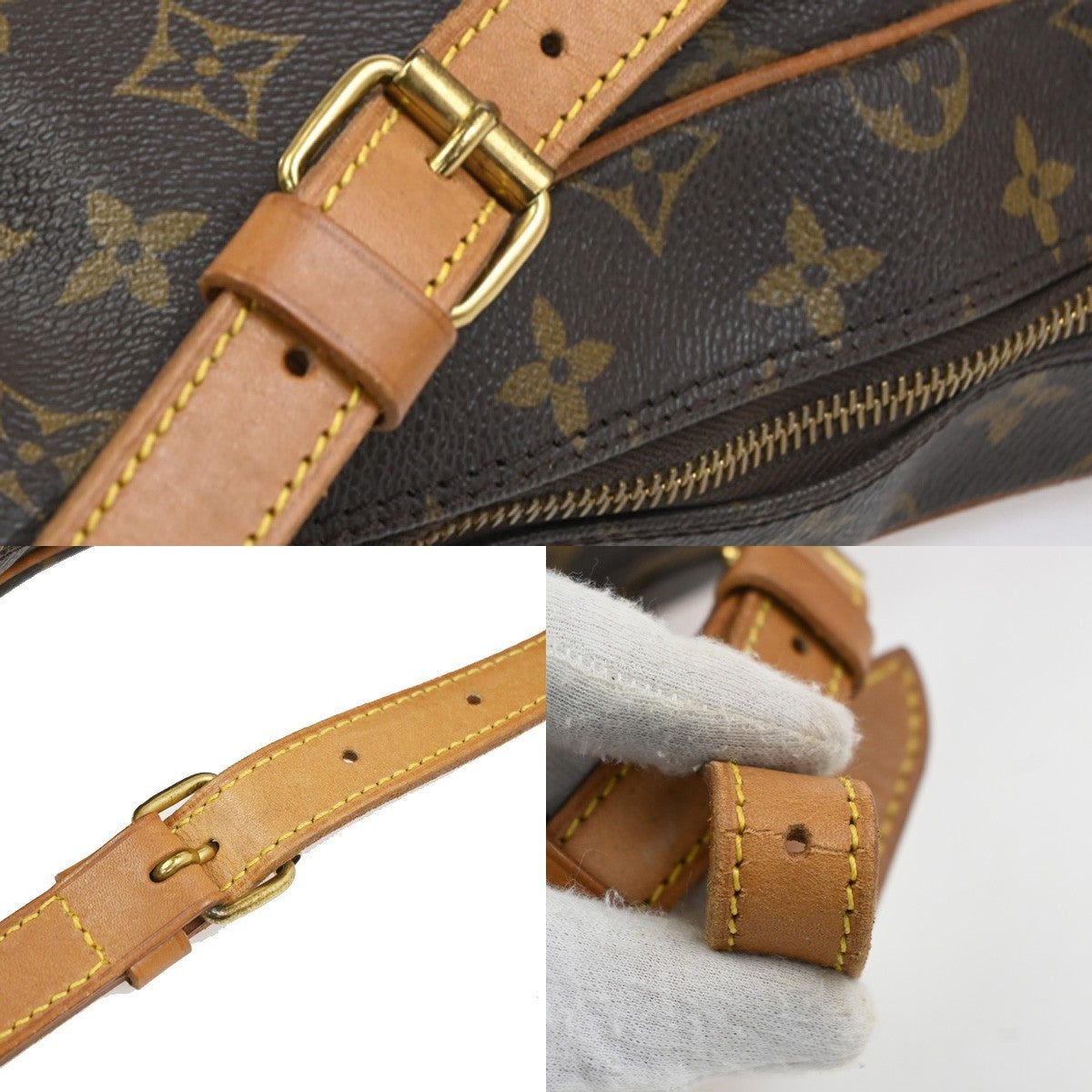 LOUIS VUITTON Boulogne 30 Shoulder Bag Monogram Leather Brown M51265 77CA920