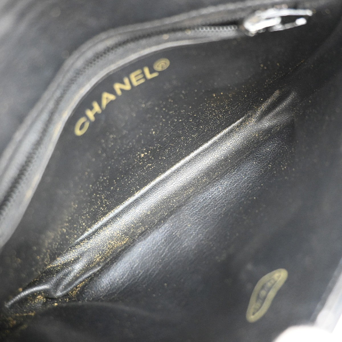 CHANEL CC Logo Matelasse Chain Belt Body Bum Bag Leather Black 19RF729