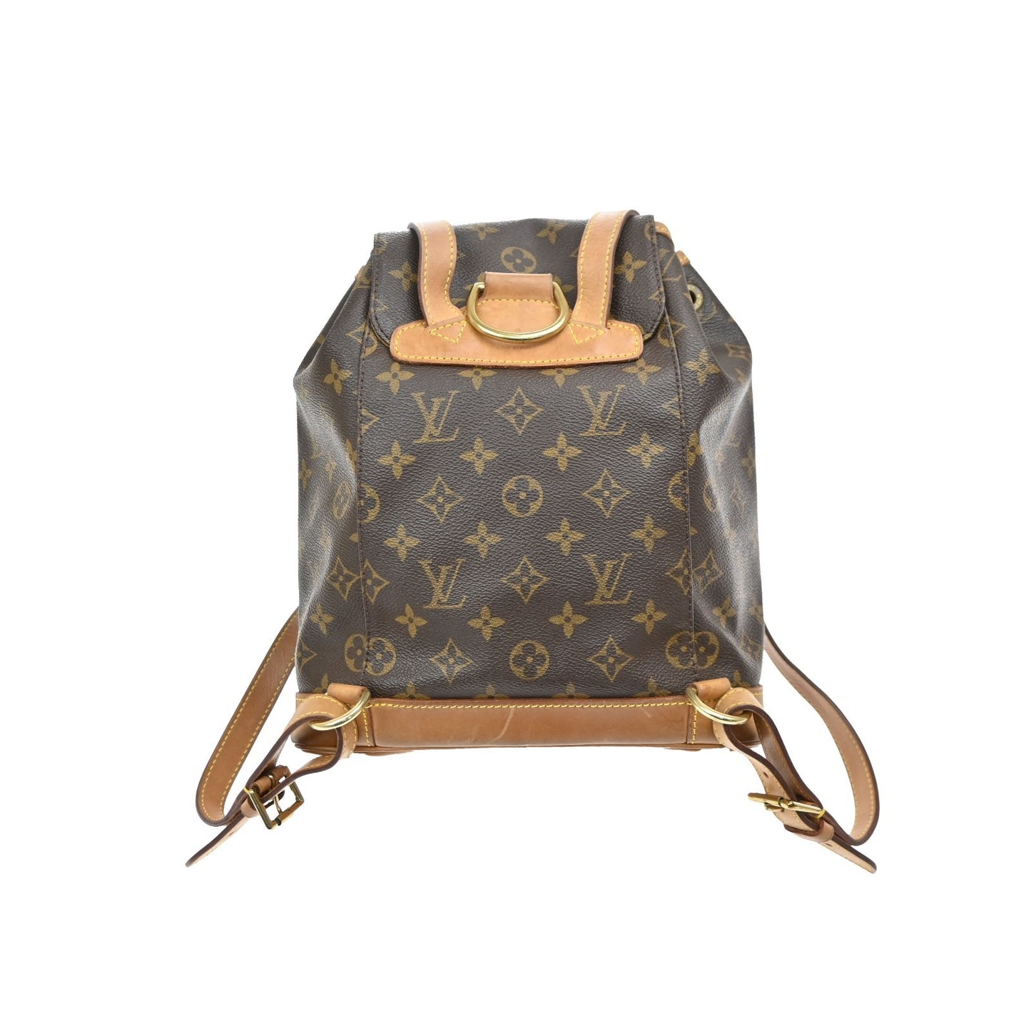 LOUIS VUITTON Montsouris MM Backpack Bag Monogram Leather Brown M51136 15KD121