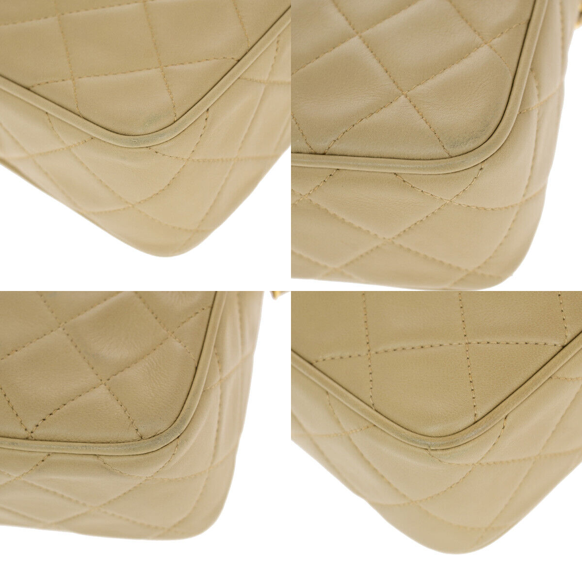 CHANEL CC Mini Matelasse Tassel Chain Shoulder Bag Leather BE Vintage 304RJ962