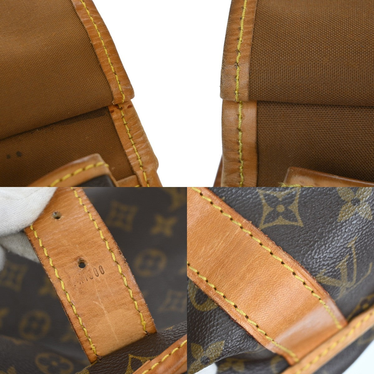 LOUIS VUITTON Sac Kleber 2way Hand Bag Monogram Leather Brown M58122 30MA642