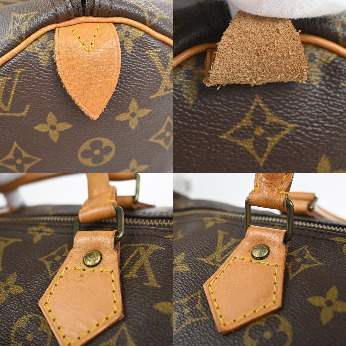 LOUIS VUITTON Speedy 40 Travel Hand Bag Monogram Leather Brown M41522 96YJ059