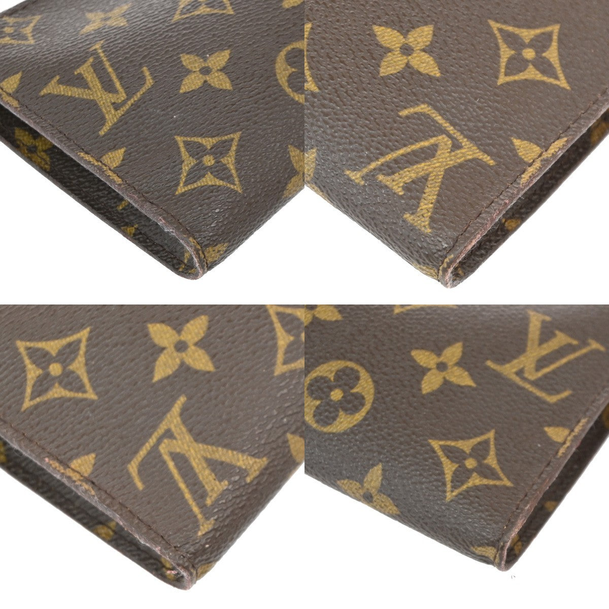 LOUIS VUITTON LV Logo Bucket GM Pouch Bag Monogram Leather Brown GHW 05PA020