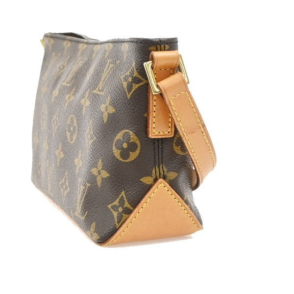 LOUIS VUITTON Logo Trotteur Shoulder Bag Monogram Leather Brown M51240 12PA122