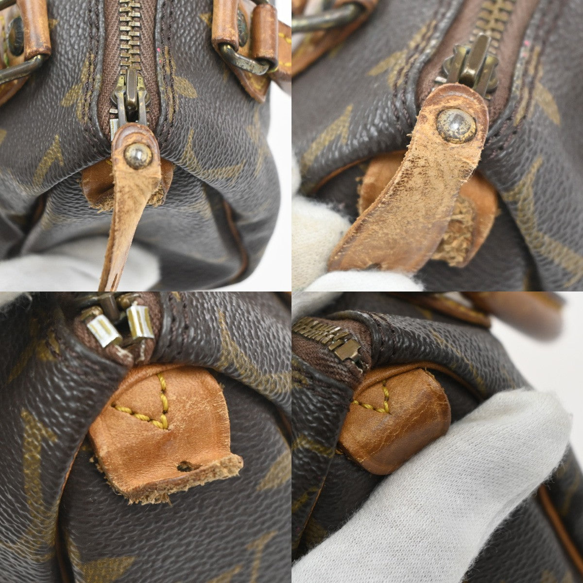 LOUIS VUITTON Mini Speedy Hand Bag Monogram Leather Brown M41534 82CA981