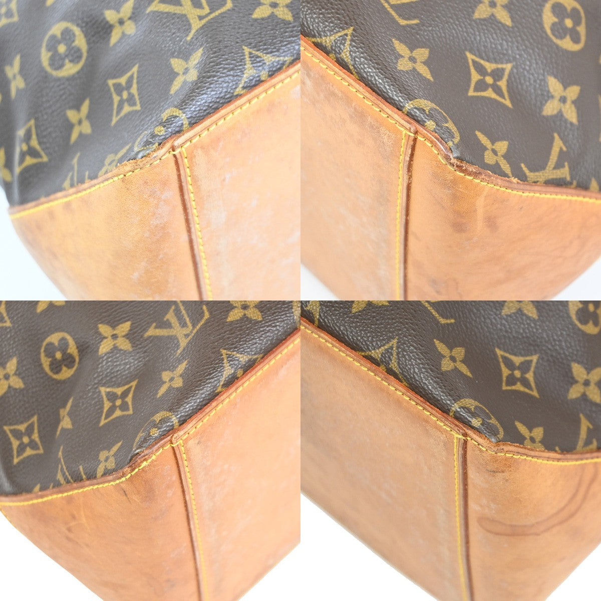 LOUIS VUITTON Cabas Mezzo Shoulder Bag Monogram Leather Brown M51151 77TA680