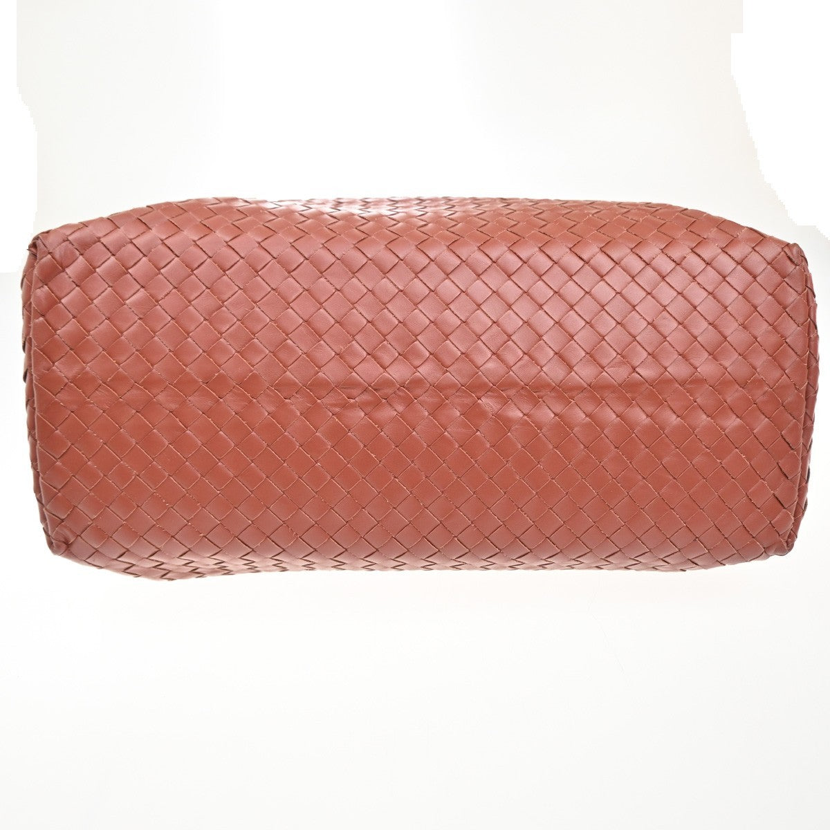 BOTTEGA VENETA Logo Intrecciato Shoulder Hand Bag Leather Red Italy 91MA191