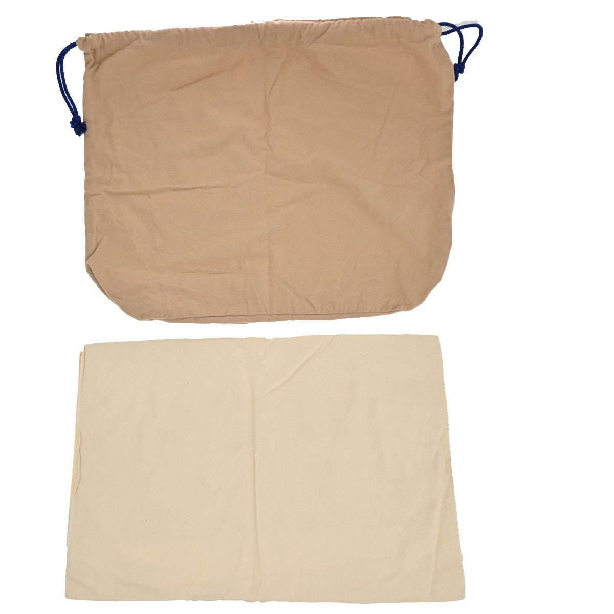LOUIS VUITTON Logo 10 Set Dust Bag Drawstring Canvas Cotton Beige Brown 03KP213