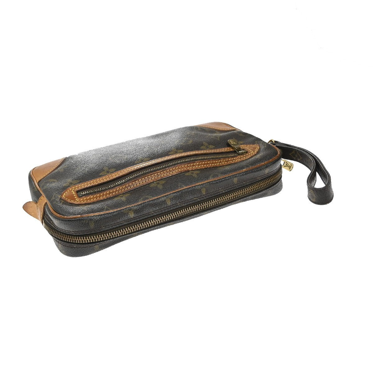 LOUIS VUITTON Marly Dragonne GM Clutch Hand Bag Monogram Brown M51825 63FB812