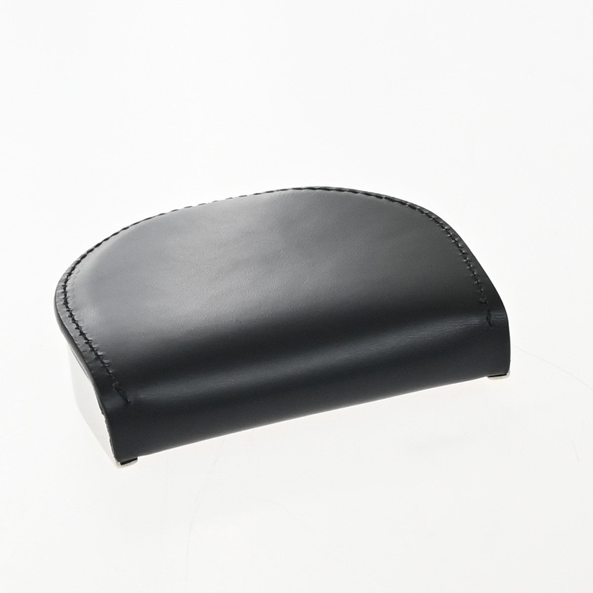 SALVATORE FERRAGAMO Logo Horseshoe Coin Case Wallet Leather Black 07KP259
