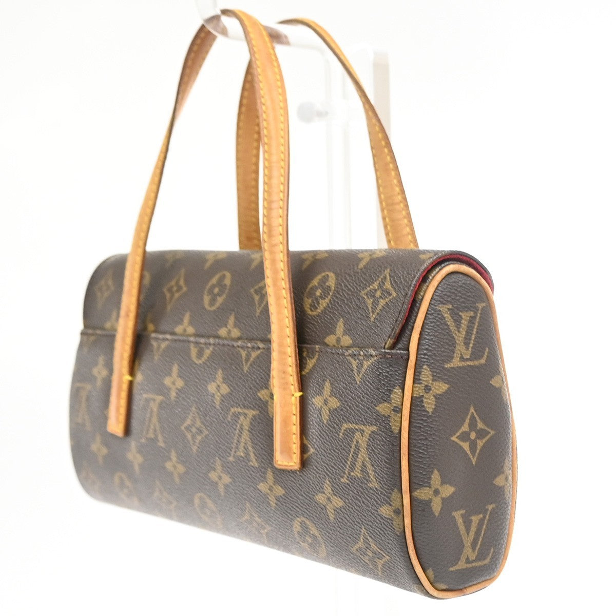 LOUIS VUITTON Sonatine Hand Bag Monogram Leather Brown France M51902 93YH937