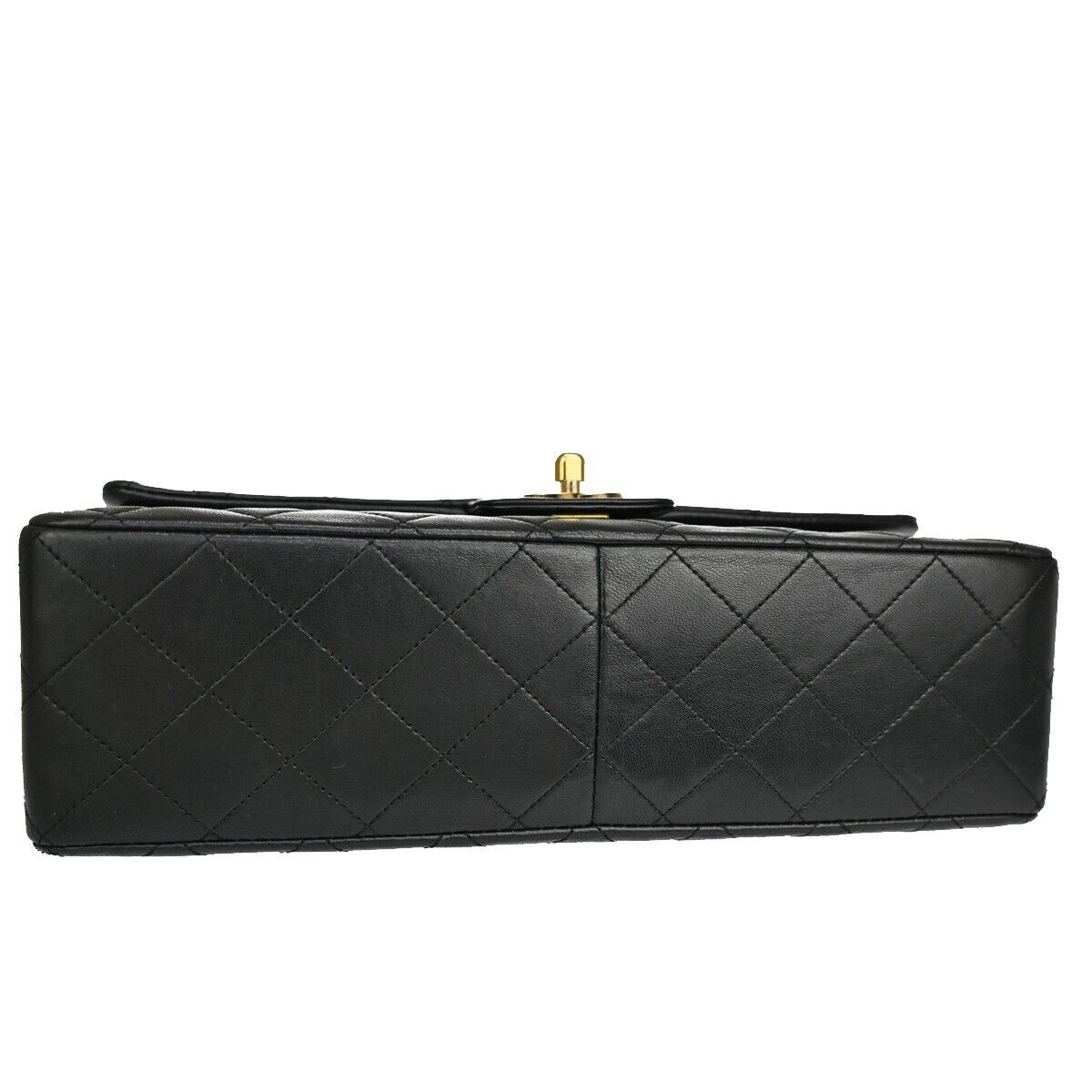 CHANEL CC Logo Matelasse Chain Shoulder Bag Leather Black GHW Vintage 880RJ132