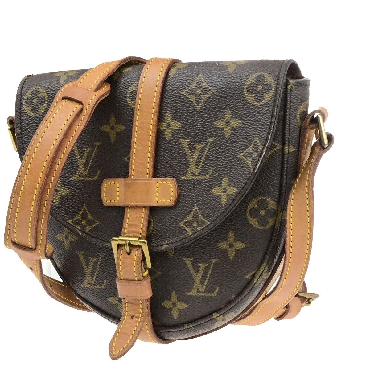 LOUIS VUITTON Chantilly PM Shoulder Bag Monogram Leather Brown M51234 37SJ580