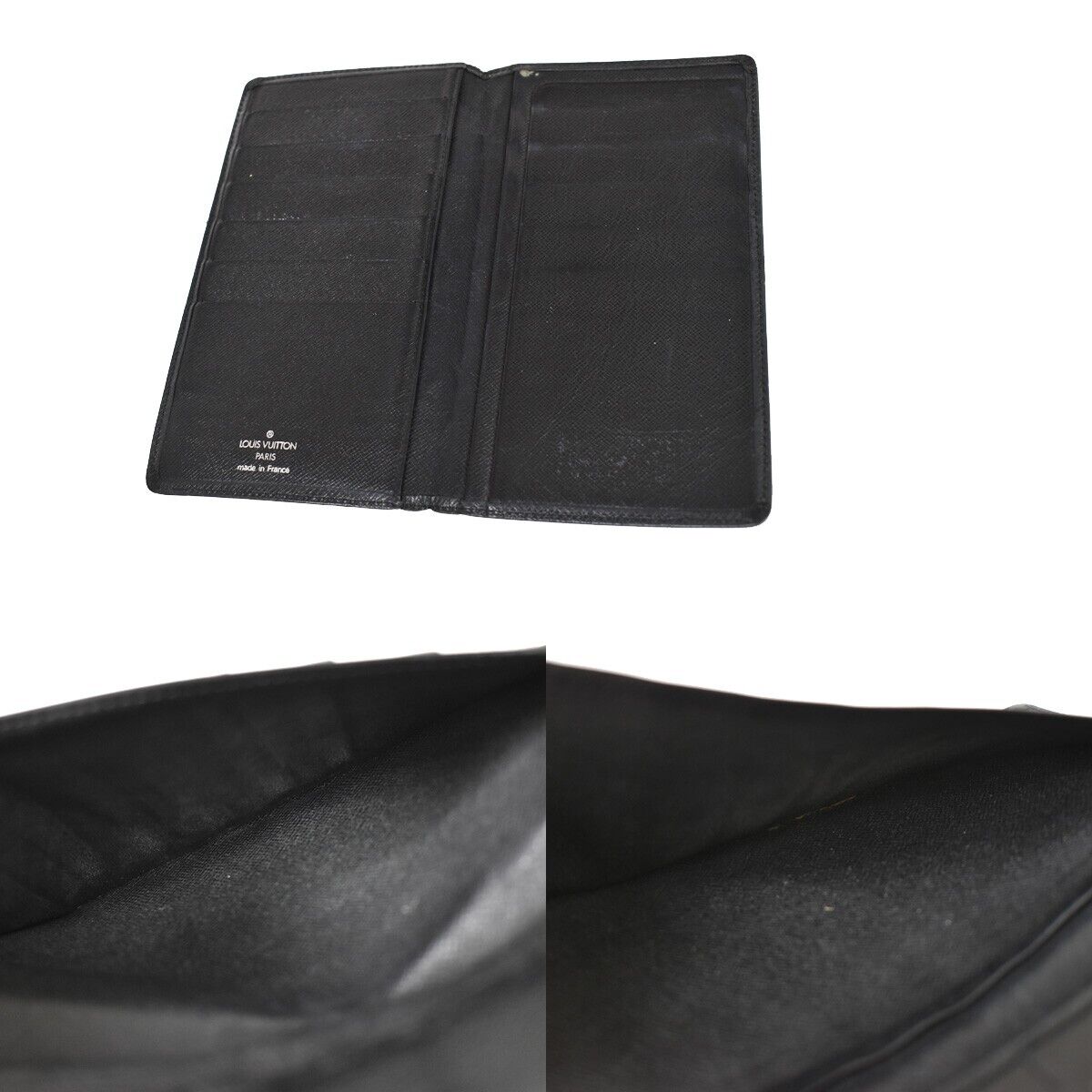LOUIS VUITTON 5 Set Long Wallet Purse Monogram Matte Taiga Leather Brown 61GA567