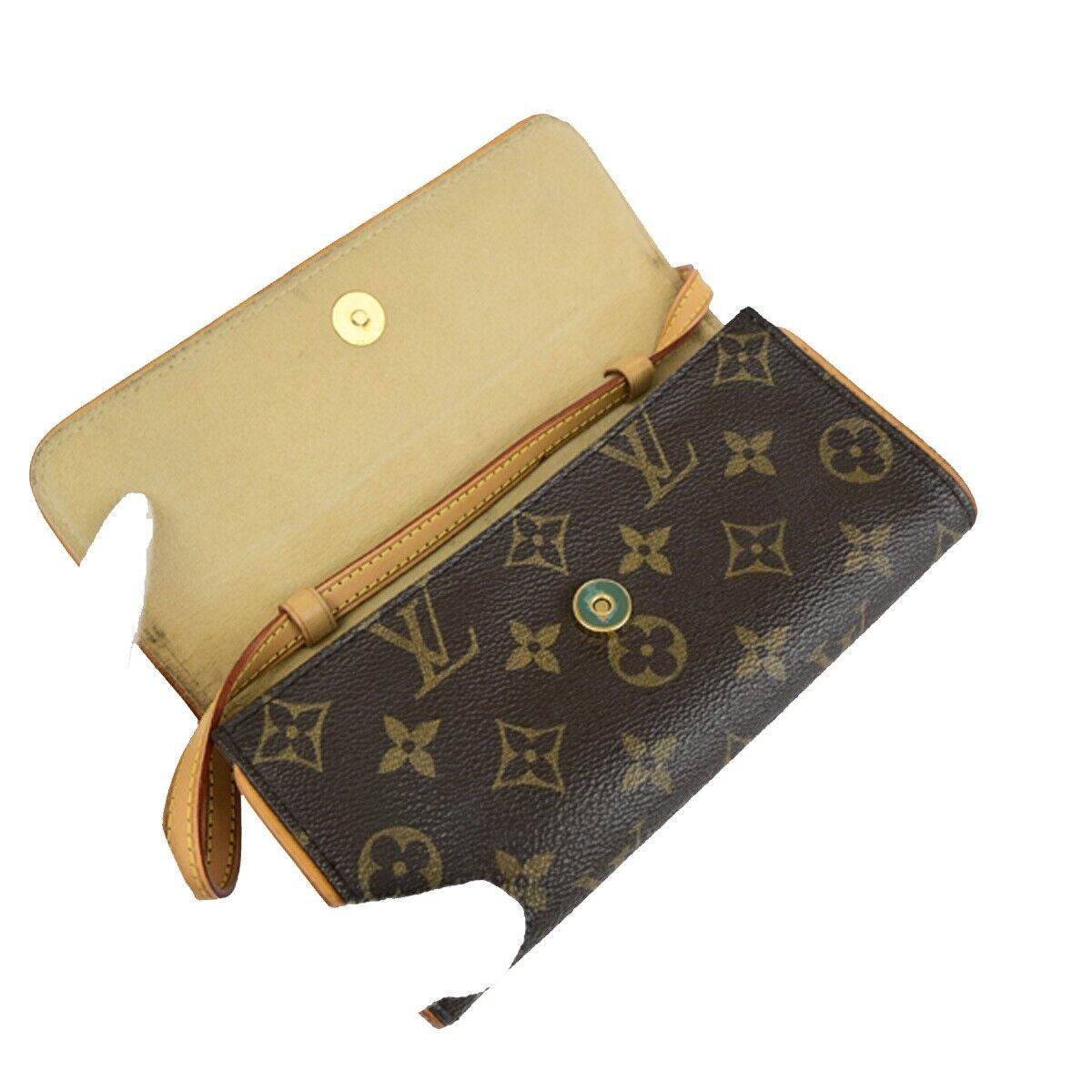 LOUIS VUITTON Pochette Twin PM 2Way Shoulder Clutch Bag Monogram M51854 34EC027