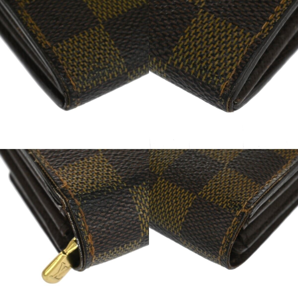 LOUIS VUITTON Portefeuille Sarah Long Bifold Wallet Damier Brown N61734 60EA239