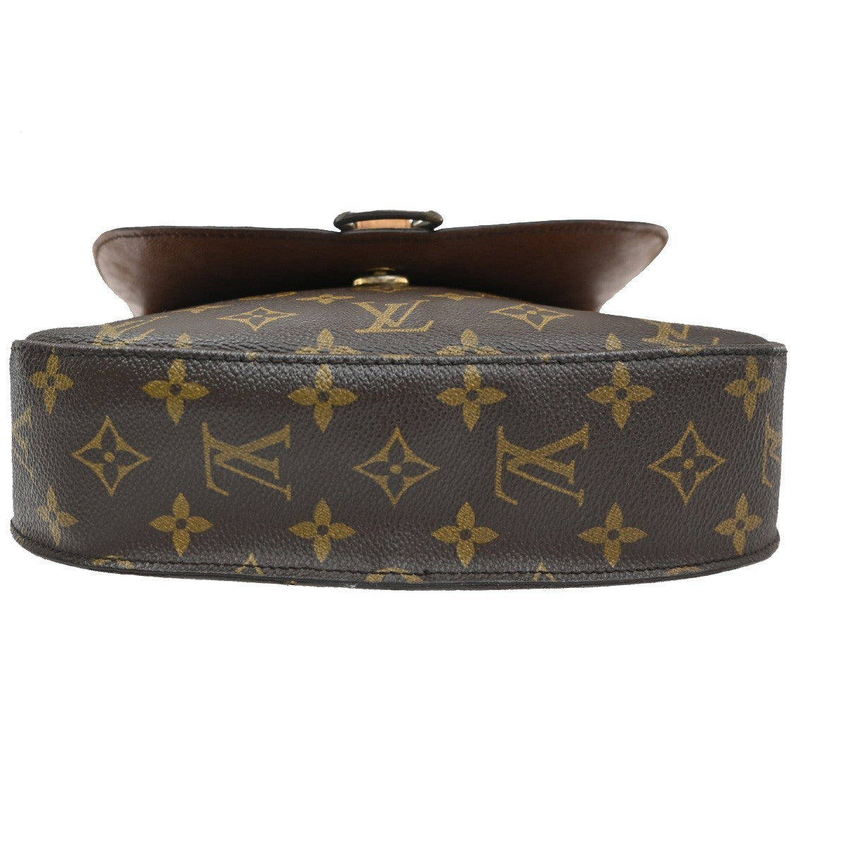 LOUIS VUITTON Saint Cloud GM Shoulder Bag Monogram Leather Brown M51242 39CA330