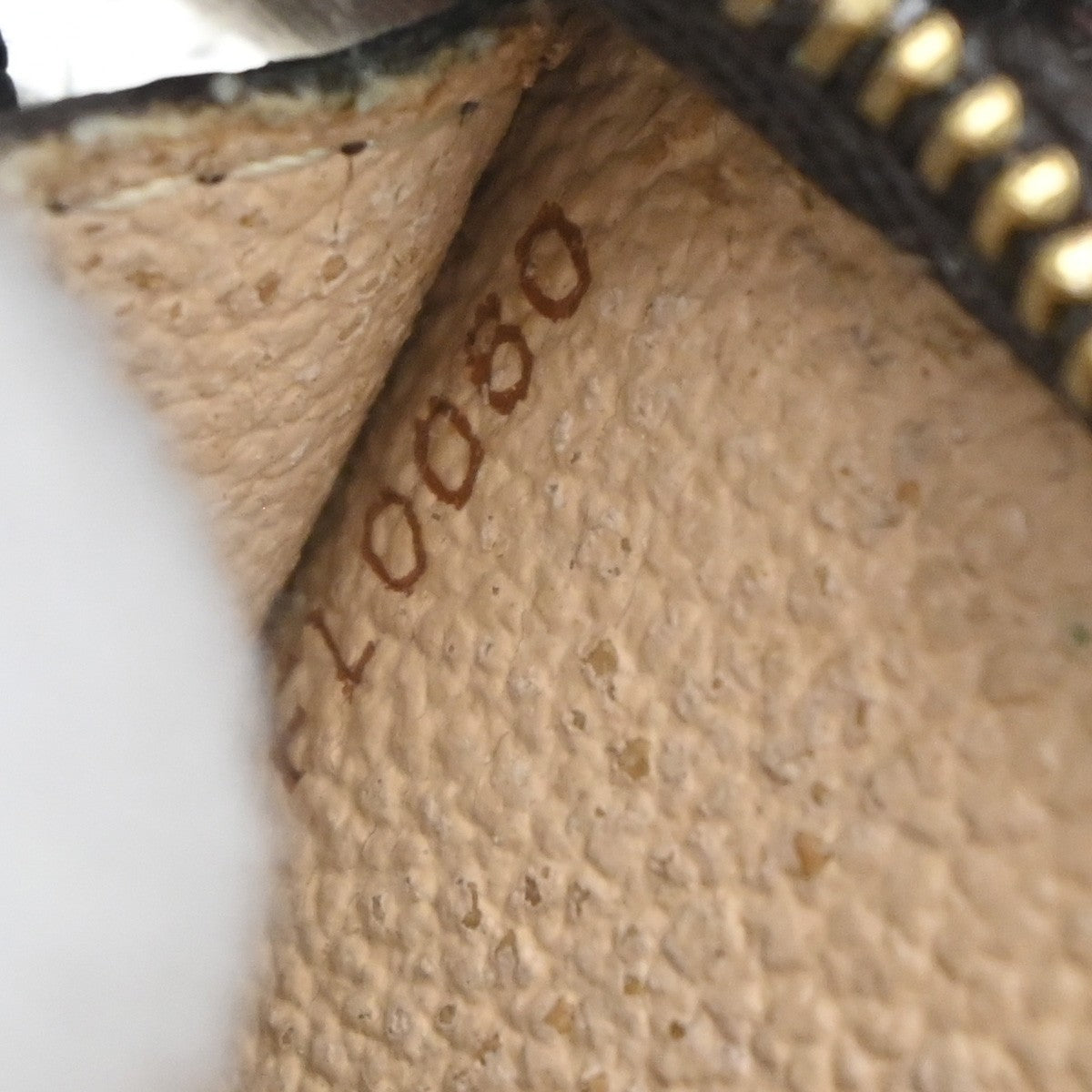 LOUIS VUITTON Logo Bucket PM Pouch Bag Monogram Leather Brown France 60KP176