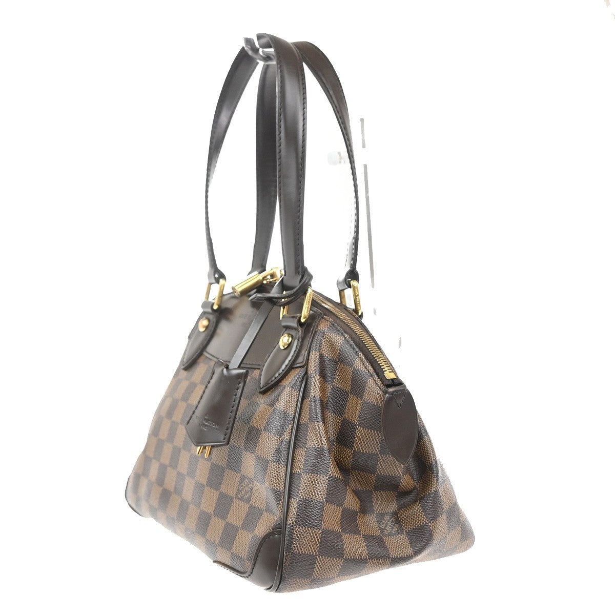 LOUIS VUITTON Verona PM Shoulder Bag Damie Ebene Leather Brown N41117 20EG394