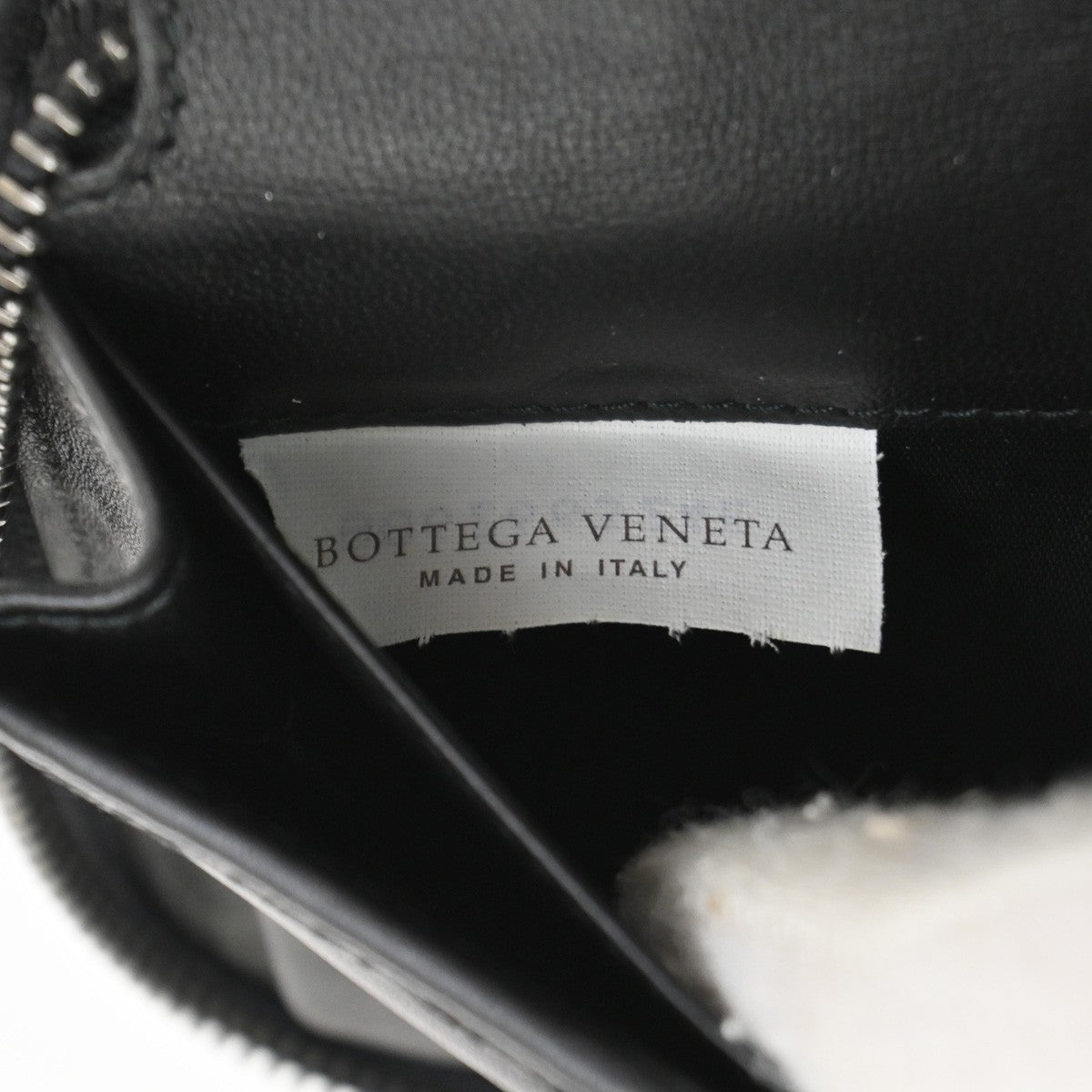 BOTTEGA VENETA Intrecciato Long Zipper Around Wallet Leather Black 67KB774