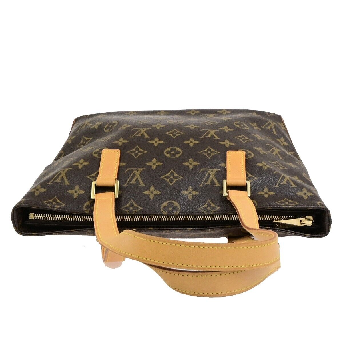 LOUIS VUITTON Cabas Piano Shoulder Bag Monogram Leather Brown M51148 18ED487