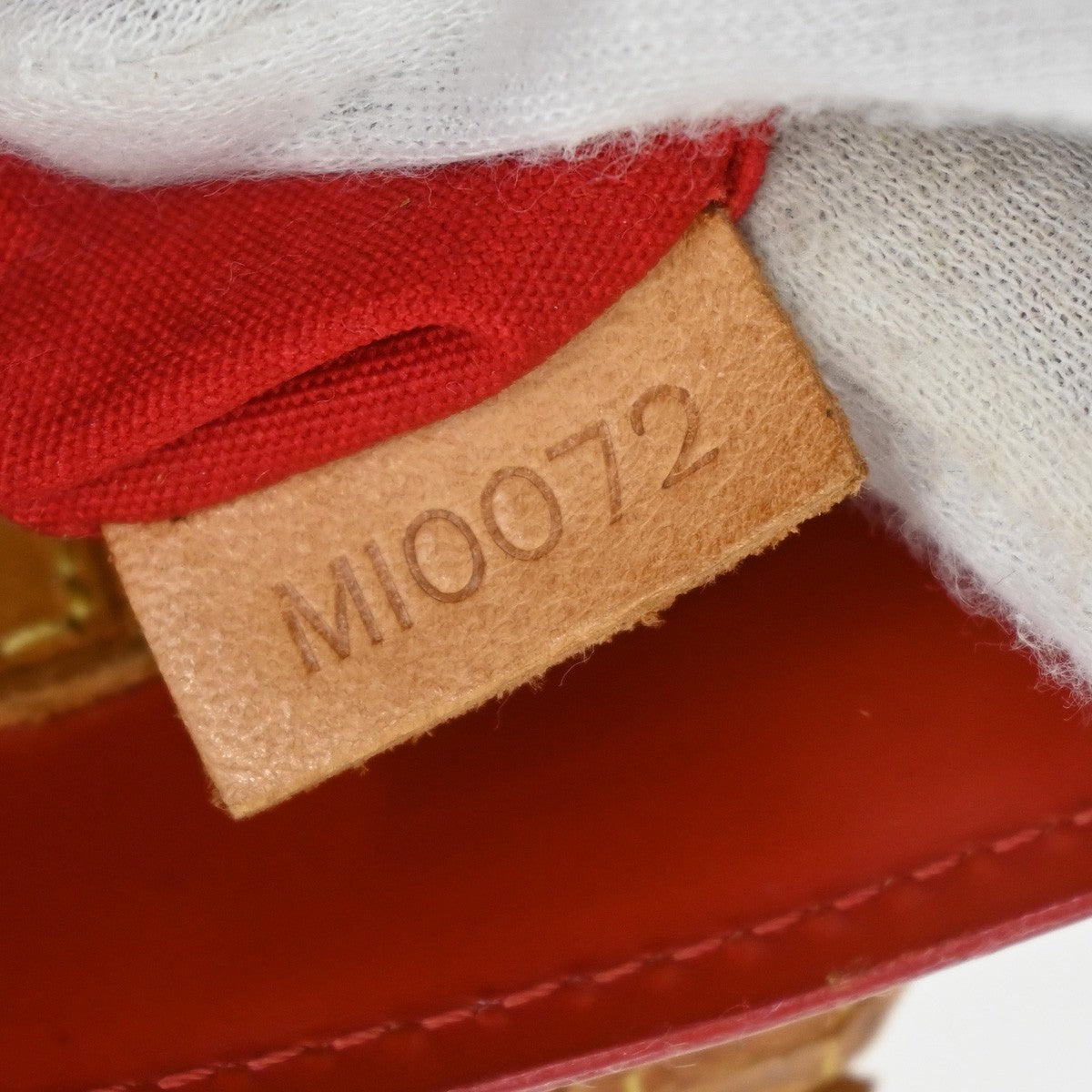 LOUIS VUITTON Read PM Hand Bag Monogram Vernis Patent Leather Red M91088 02AA066