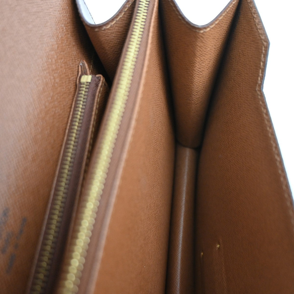 LOUIS VUITTON Concorde Hand Bag Monogram Leather Brown France M51190 90KB989