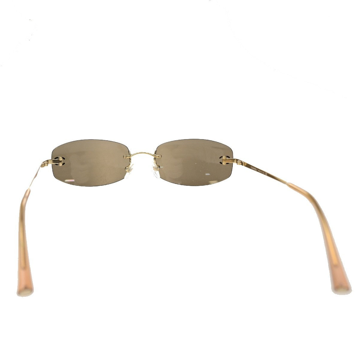 CHANEL CC Logo Sunglasses Mirrored Lenses Eye Wear Metal GHW 4002 05RQ075