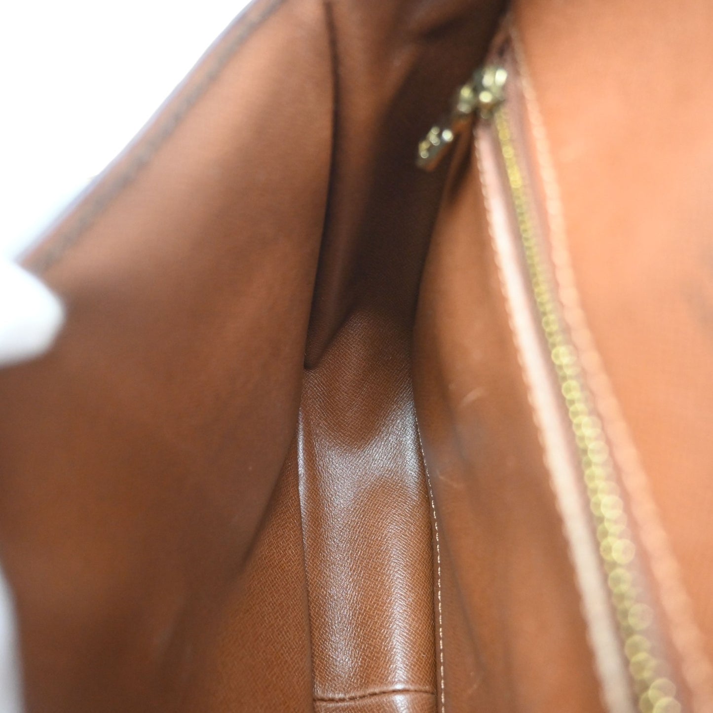 LOUIS VUITTON Saint Cloud GM Shoulder Bag Monogram Leather Brown M51242 80MA658
