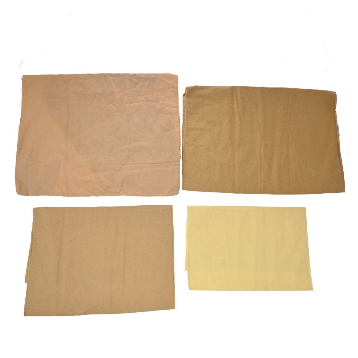 LOUIS VUITTON Logo 10 Set Dust Bag Drawstring Canvas Cotton Beige Brown 09KP261