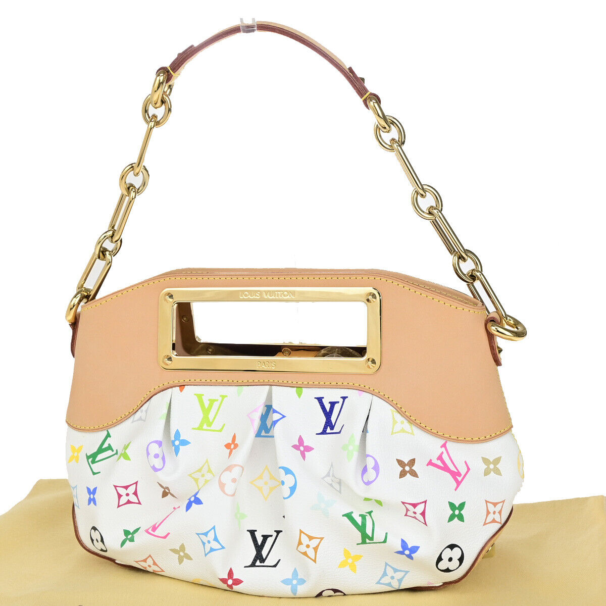 LOUIS VUITTON Judy PM 2Way Chain Shoulder Bag Monogram Multi WE M40257 651RK733
