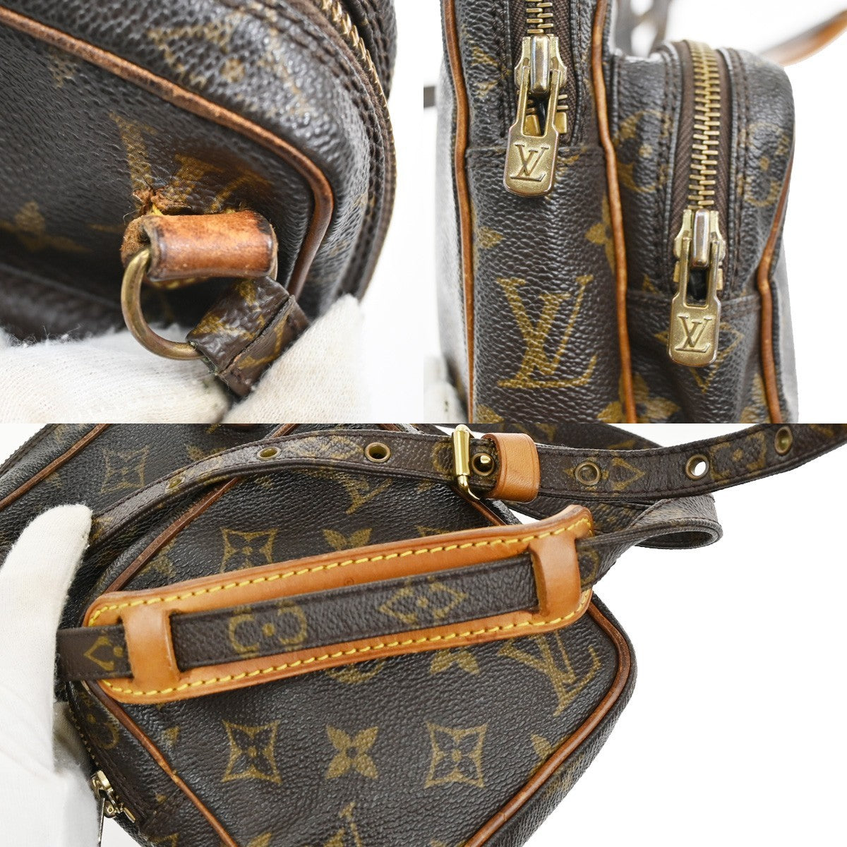 LOUIS VUITTON Mini Amazon Shoulder Bag Monogram Leather Brown M45238 66EF804