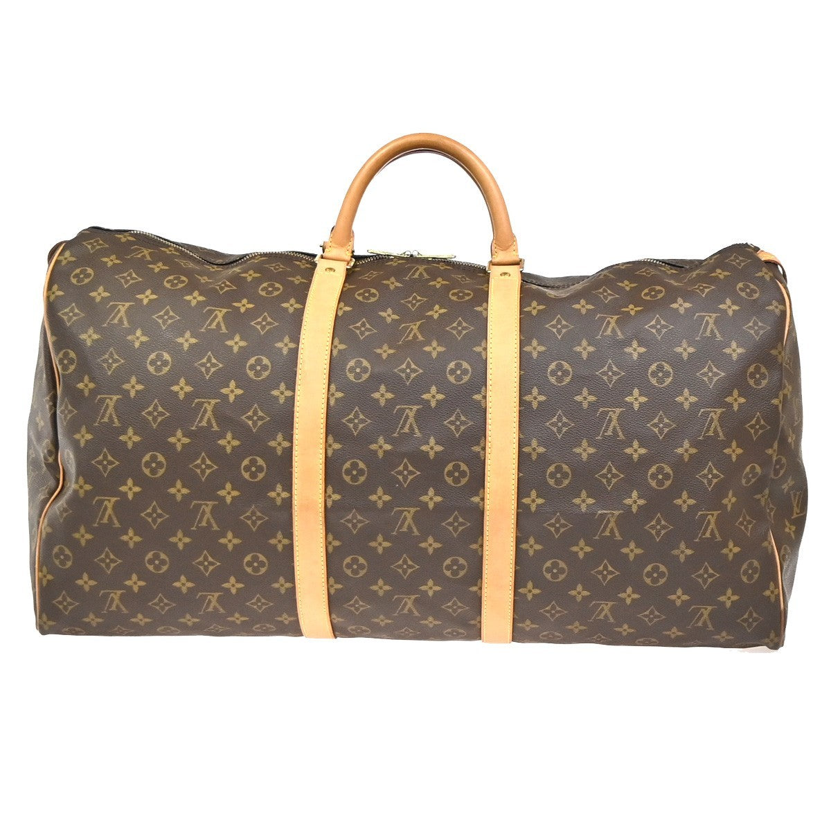 LOUIS VUITTON Keepall 60 Travel Hand Bag Monogram Leather Brown M41422 96YH892