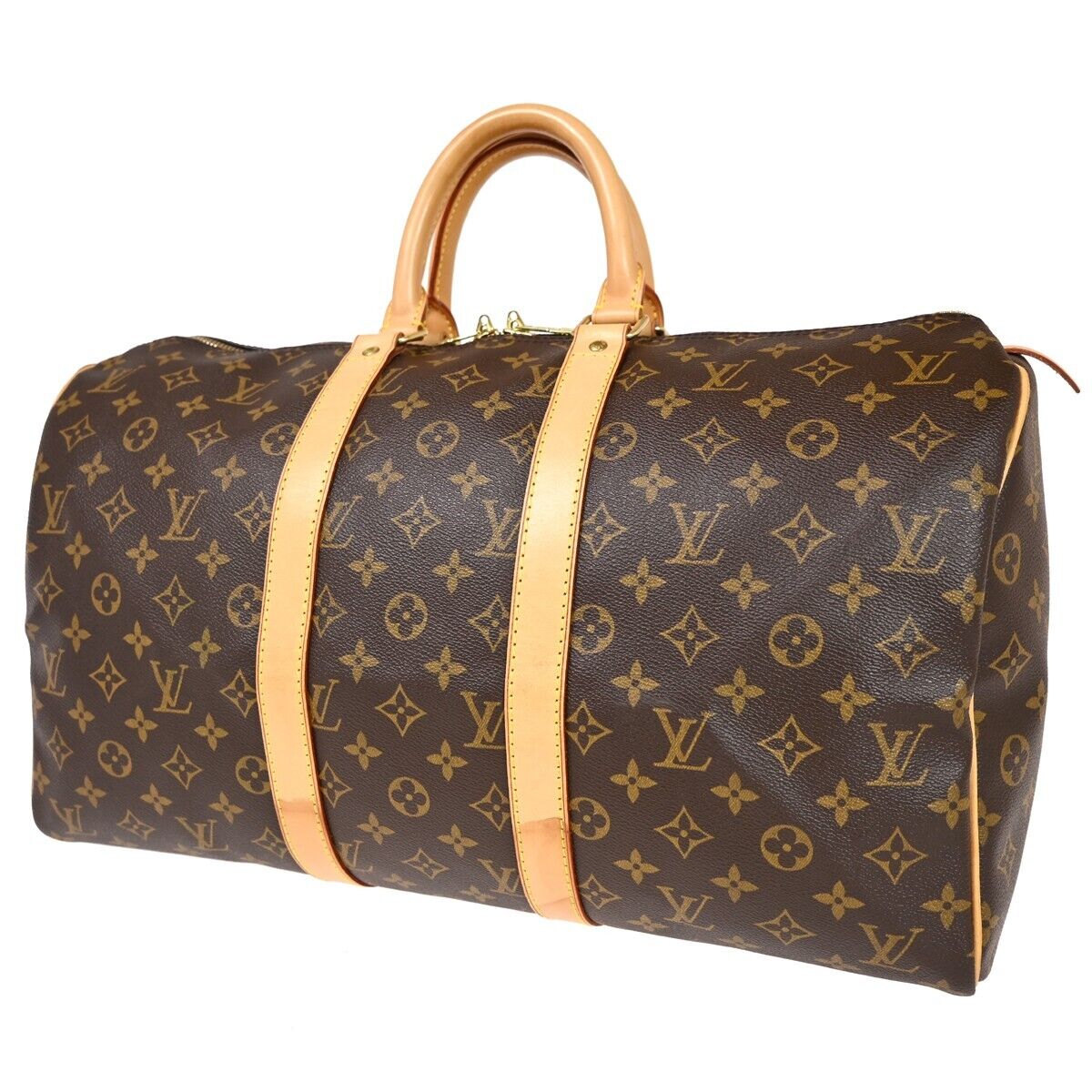 LOUIS VUITTON Keepall 45 Travel Hand Bag Monogram Leather Brown M41428 42HB394