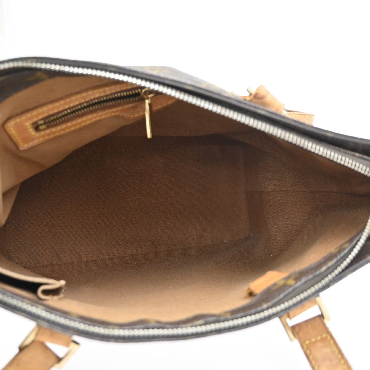 LOUIS VUITTON Cabas Piano Shoulder Bag Monogram Leather Brown M51148 80CA724