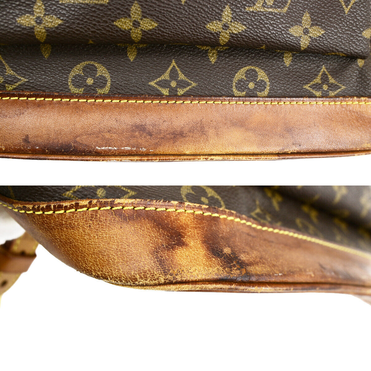 LOUIS VUITTON Montsouris GM Backpack Bag Monogram Leather Brown M51135 85YG509