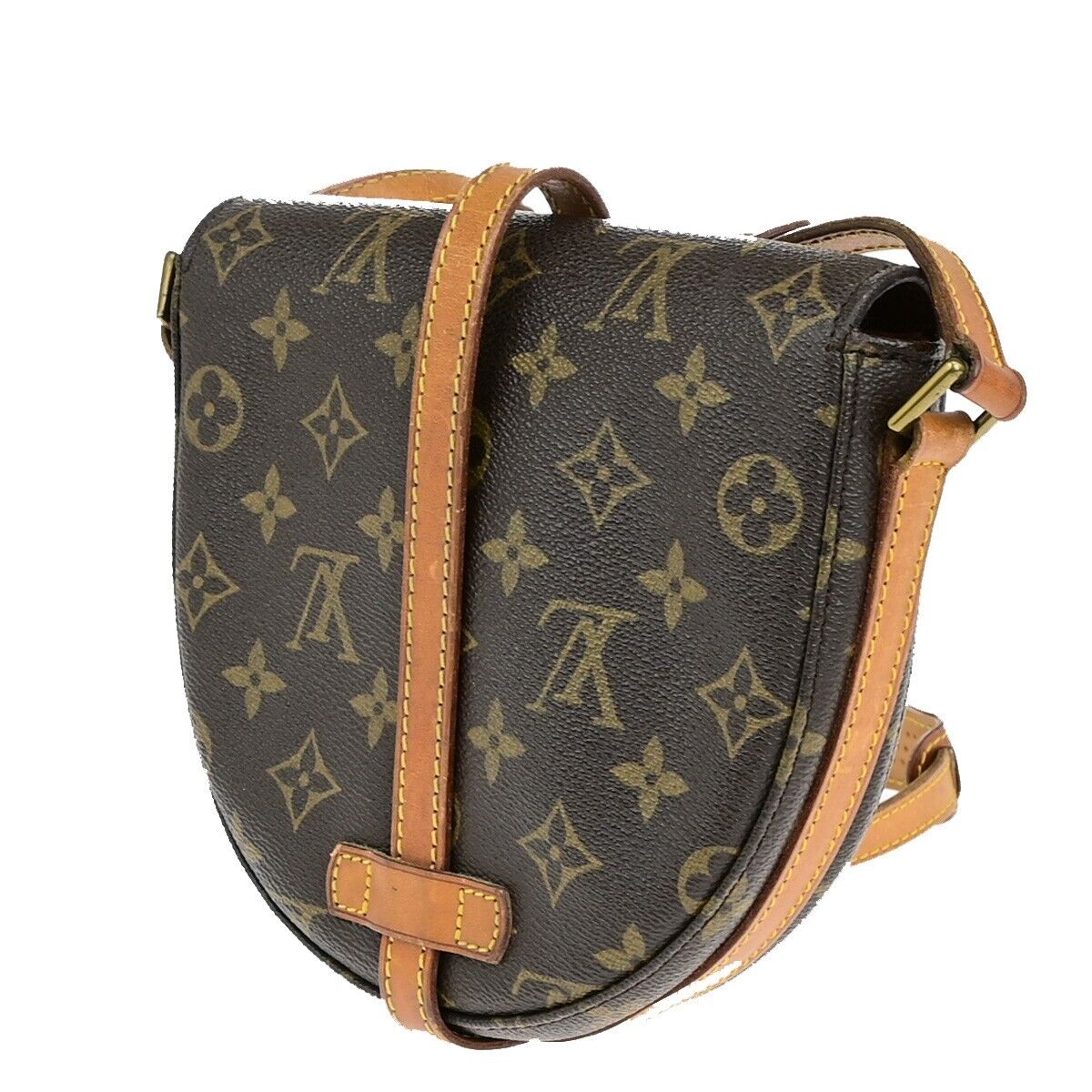 LOUIS VUITTON Chantilly PM Shoulder Bag Monogram Leather Brown M51234 35EC956