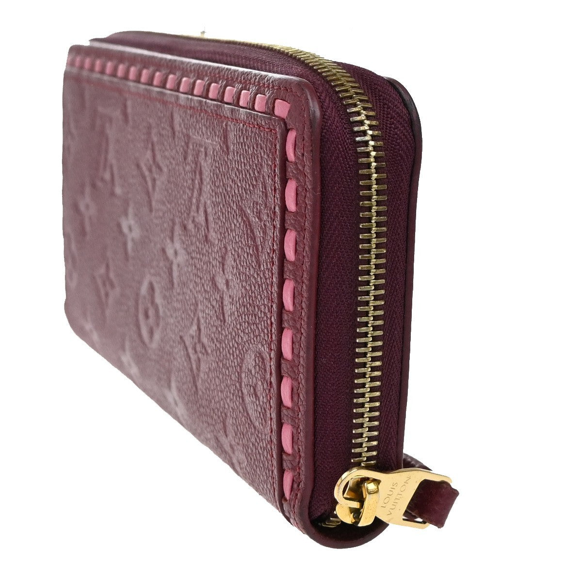 LOUIS VUITTON Zippy Wallet Long Wallet Monogram Empreinte Raisin M64803 73KB340