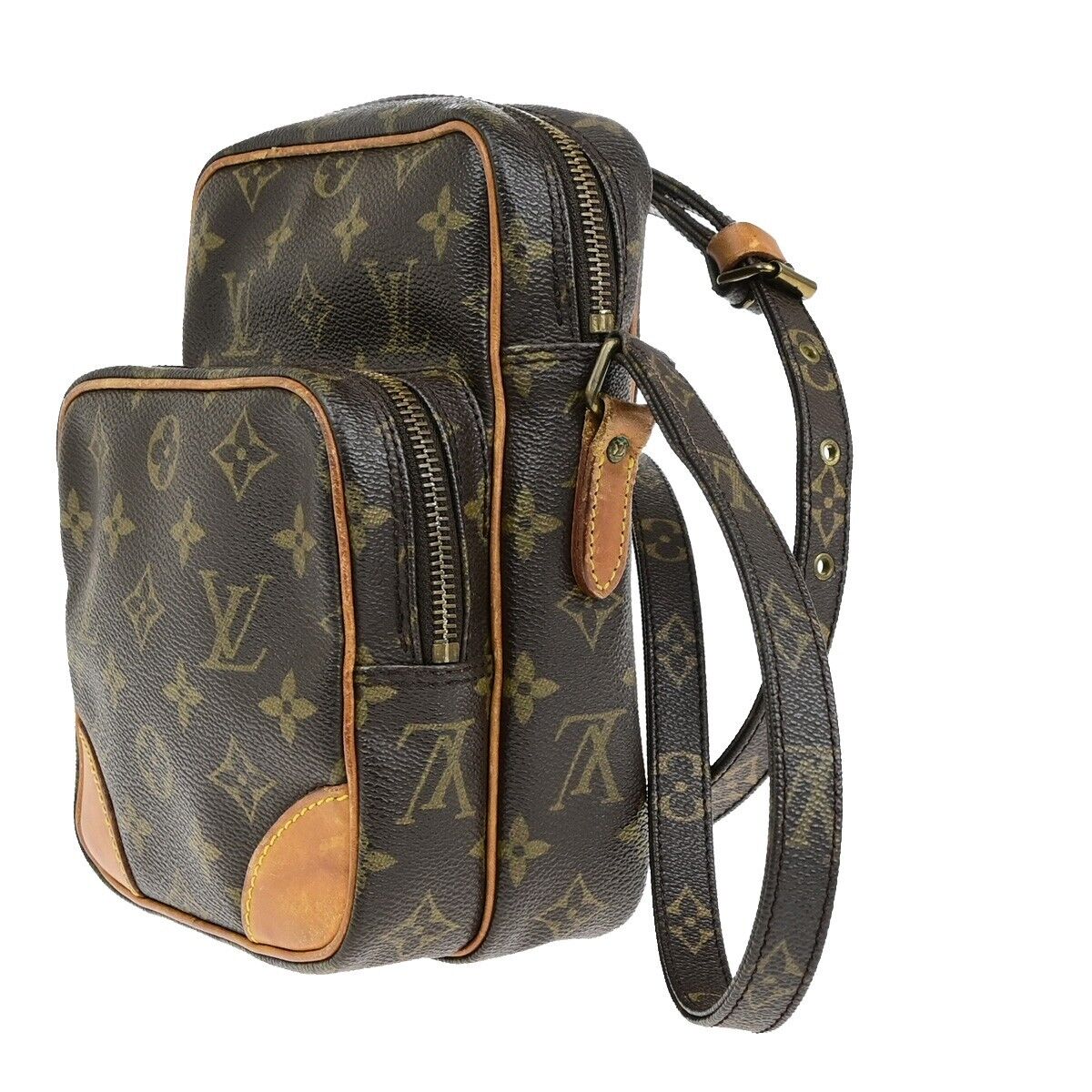 LOUIS VUITTON Amazon Crossbody Shoulder Bag Monogram Leather BN M45236 31ED406