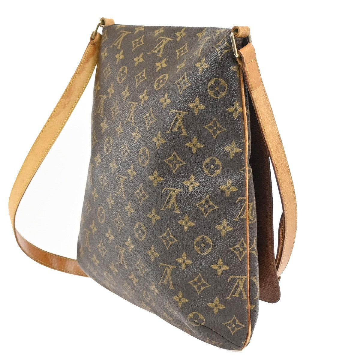LOUIS VUITTON Musette Shoulder Bag Monogram Leather Brown France M51256 39KC891