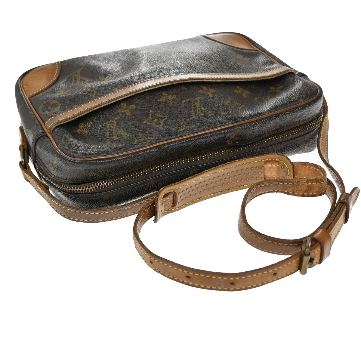LOUIS VUITTON Trocadero 27 Shoulder Bag Monogram Leather Brown M51274 68EE227